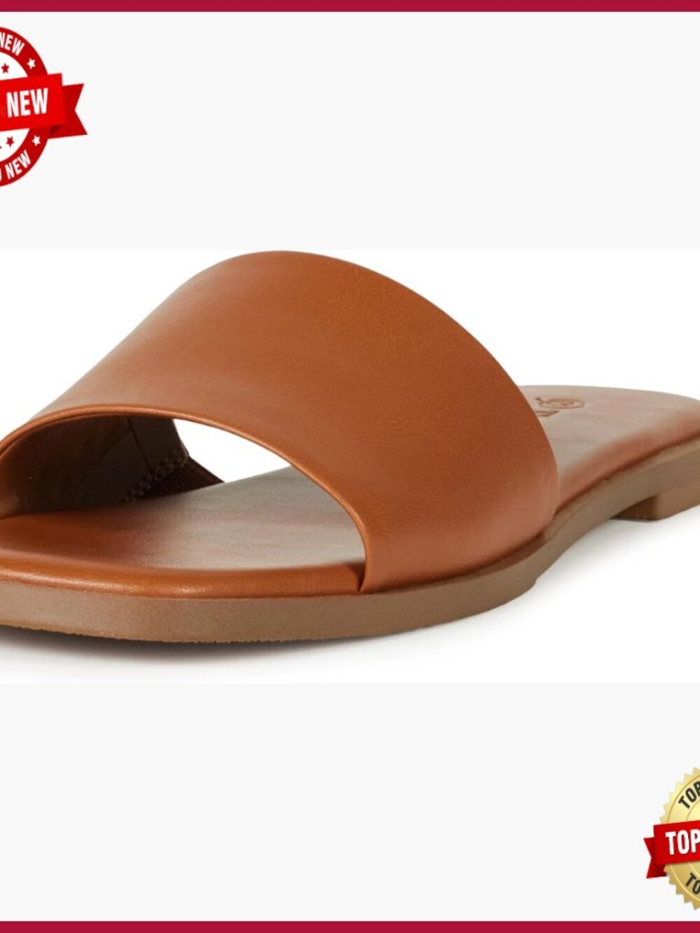 Slip On Sandals with Stud Detail Flat Slide Comfortable